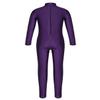 JEATHA Kids Girls Classic Long Sleeves Full Body Gymnastics Exercise Unitard Sports Leotard Bodysuit Costumes Purple 4-5 view 2