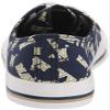 FOCO Navy Midshipmen NCAA Womens Low Top Repeat Print Canvas Shoes - 7 view 3