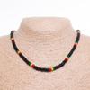 BlueRica Rasta Coconut Shell Beads Necklace (18") view 3