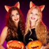 Lurrose 4pcs Cartoon Fox Ear Hair Hoop Cute Halloween Cosplay Party Costume Headbands Headwear for Children Kids Girls Women view 4