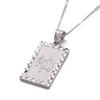 24K New Islamic Allah Pendant Charms Choker Necklace Religious Muslim Jewelry (Silver) view 1