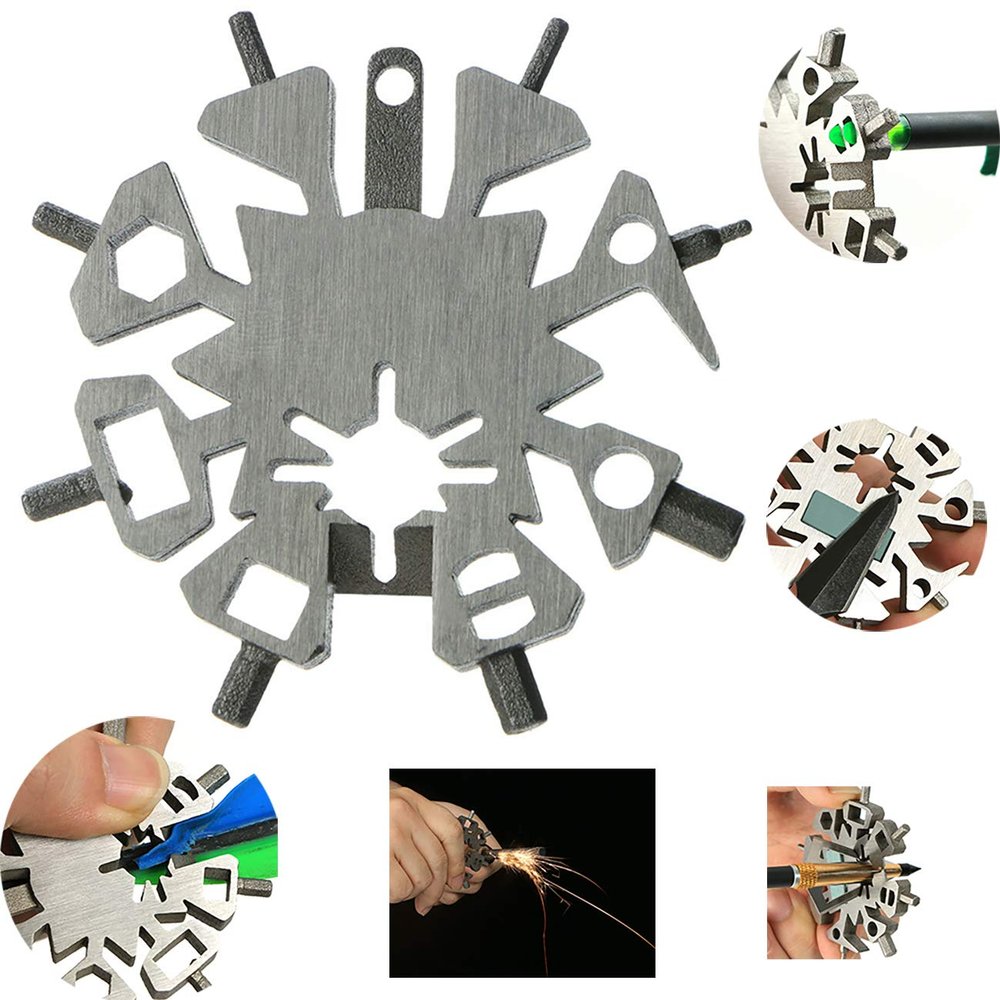 Ace Hunter 21 in 1 Archery Multifunctional Stainless Steel Arrow Repair Tool Kit Arrow Wrench Shaft Nocks Feathers Scraper Fletching Wrench