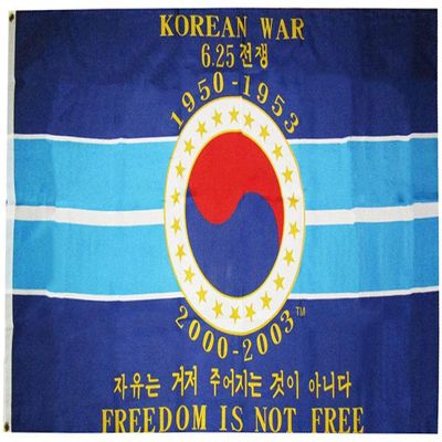 American Wholesale Superstore 3x5 Korean War 1950-1953 2000-2003 Freedom is Not Free 3'x5' Premium Quality Heavy Duty Printed Polyester Flag