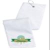 Printualist Personalized Golf Towel - Custom Embroidered Design & Name - Golf Course Design - 16" x 26", White, Absorbent Cotton Terry Velour Fabric view 1