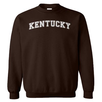 Kentucky - State Proud Strong Unisex Crewneck Sweatshirt (Brown, Large)