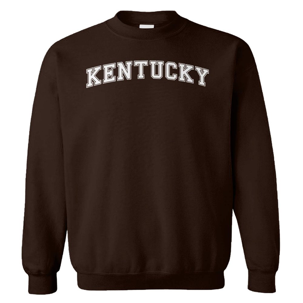 Kentucky - State Proud Strong Unisex Crewneck Sweatshirt (Brown, Large)