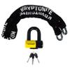 Kryptonite New York Legend 1515 Bike Chain Lock, 5 Feet Long 14.5mm Steel Chain 14.7 Pounds Heavy Duty Anti-Theft Bicycle Chain Lock with Keys, 10/10 Security Rating for E-Bike, Motorcycle, E-Scooter view 1