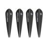 AMEYXGS 50pcs Archery Rubber Feather 2/3/4inch Rubber Arrow Feather Plastic Arrow Vanes DIY Hunting Archery Arrow (Black 2inch) view 1