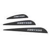 AMEYXGS 50pcs Archery Rubber Feather 2/3/4inch Rubber Arrow Feather Plastic Arrow Vanes DIY Hunting Archery Arrow (Black 2inch) view 2