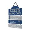 FOCO Forever Collectibles NFL Indianapolis Colts Wood SignWood Man Cave Sign, Team Colors, One Size view 2