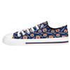 FOCO Auburn Tigers NCAA Womens Low Top Repeat Print Canvas Shoes - 8 view 2
