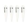 AMEYXGS 50pcs Archery Rubber Feather 2/3/4inch Rubber Arrow Feather Plastic Arrow Vanes DIY Hunting Archery Arrow (White 3inch) view 1