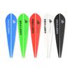 AMEYXGS 50pcs Archery Rubber Feather 2/3/4inch Rubber Arrow Feather Plastic Arrow Vanes DIY Hunting Archery Arrow (White 3inch) view 2