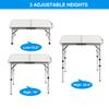 RedSwing 2ft Folding Camping Table,Small Portable Pinic Table Adjustable Height, Lightweight Aluminum Camping Table for Outdoor Indoor Hiking Camp view 3