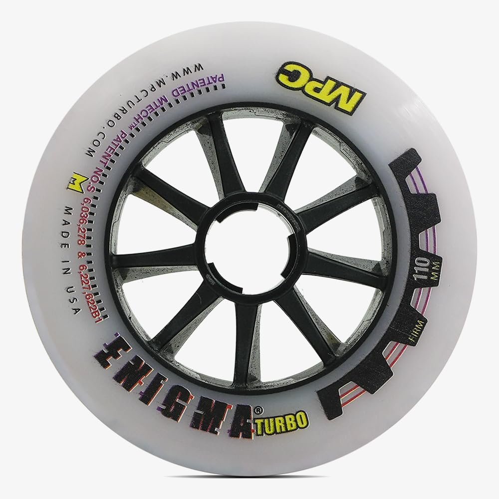 Bont Skates - MPC Enigma Inline Speed Skating Wheels - Single Wheel (Turbo 110mm Firm)