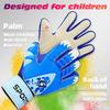 Sportout Kids Goalkeeper Gloves, Soccer Goalie Gloves with Double Wrist Protection and Non-Slip Wear Resistant Latex Material to Prevent Injuries view 2