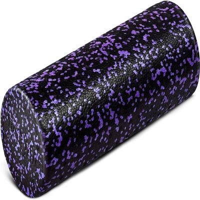 Yes4All High-Density EPP Round Back Roller Foam, Exercise Foam Roller for Yoga, & Pilates, Multiple Sizes and Colours, Purple Speckled - 18 inches
