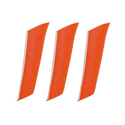 AMEYXGS 3 Inch Archery Turkey FeatherTrue Feather Left Wing Feather DIY Archery Feather Diamond Feathers 50pcs (Orange)