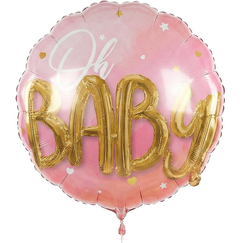 Anagram Oh, Baby Pink Jumbo Mylar ~ 30"