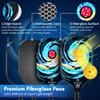 Pickleball Paddles Set of 2, USAPA Approved Fiberglass Pickleball Set with 4 Balls & Carry Bag, Lightweight Rackets for Beginners & Adults view 2