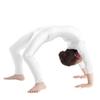 JEATHA Kids Girls Classic Long Sleeves Full Body Gymnastics Exercise Unitard Sports Leotard Bodysuit Costumes Ivory 5-6 view 2