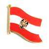 Austria with Eagle Flag Lapel Pin; One International Waving World Flag Pin Badge Patriotic Country Hat Lapel Badge (Austria with Eagle) view 1