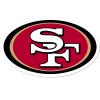 NFL Siskiyou Sports Fan Shop San Francisco 49ers Auto Decal 8 inch sheet Team Color view 1
