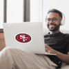NFL Siskiyou Sports Fan Shop San Francisco 49ers Auto Decal 8 inch sheet Team Color view 3