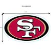 NFL Siskiyou Sports Fan Shop San Francisco 49ers Auto Decal 8 inch sheet Team Color view 4