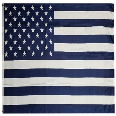 3x5 Blue & White USA 50 Star American 100D Woven Poly Nylon Flag 5x3 Banner Grommets Heavy Duty (RUF)