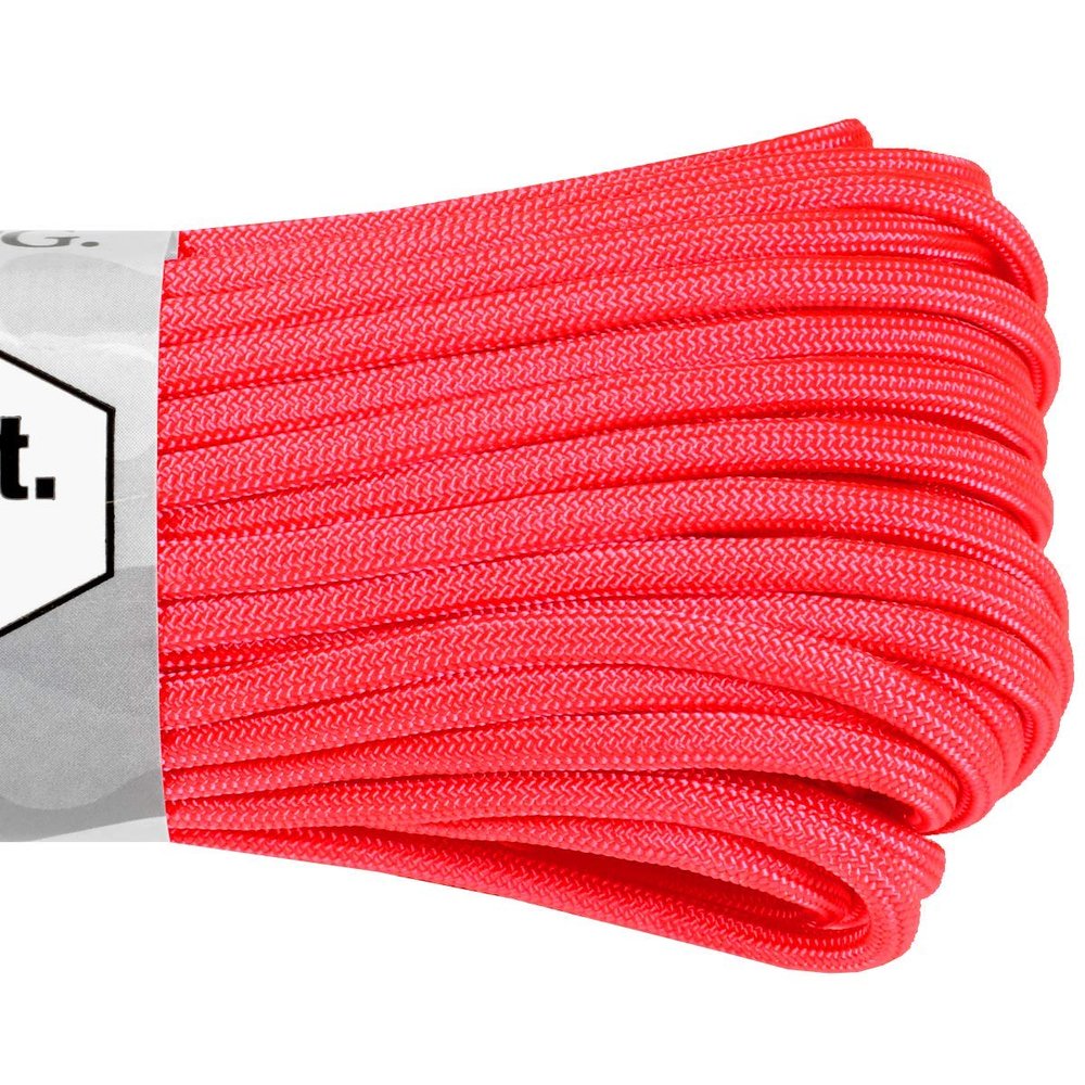Atwood Rope MFG 550 Paracord 300 Feet 7-Strand Core Parachute Cord (Hot Pink)