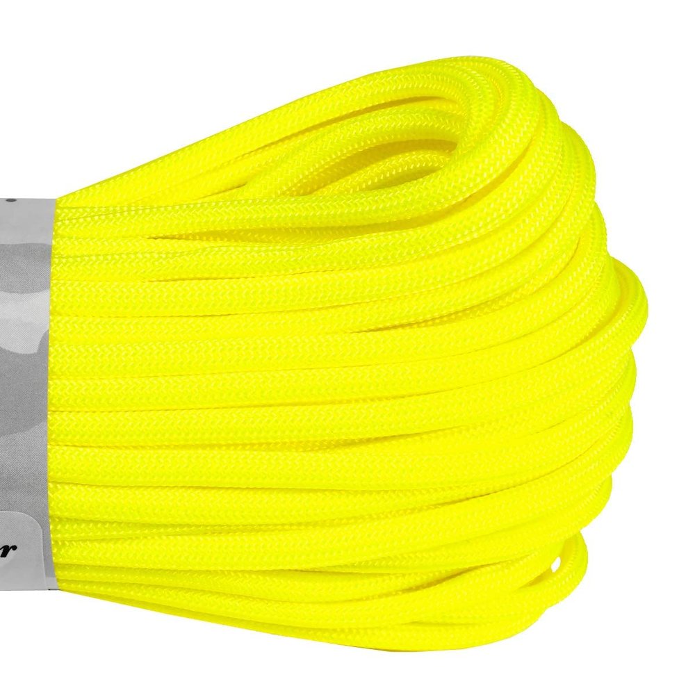 Atwood Rope MFG 550 Paracord 300 Feet 7-Strand Core Parachute Cord (Neon Yellow)