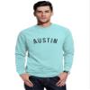 Daxton Austin Sweatshirt Athletic Fit Pullover Crewneck French Terry Fabric, Sky Sweatshirt Black Letters, 2XL view 1