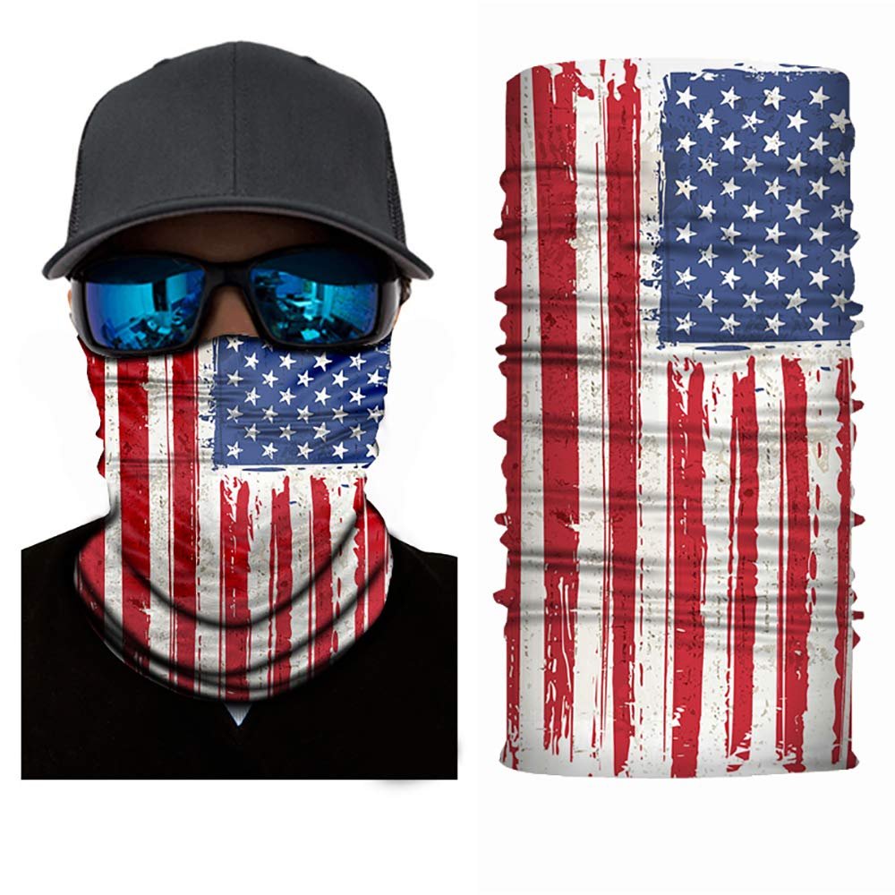 Balec Face Cover Neck Gaiter Dust Protection Tubular Breathable Scarf - 6 Pcs (US
