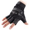 Adhesive Tape Rivet PU Leather Fitness Exercise Men Gloves view 3