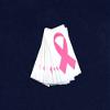 Breast Cancer Awareness Football Helmet Decal, Pink Ribbon, 1 Decal view 2