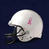 Breast Cancer Awareness Football Helmet Decal, Pink Ribbon, 1 Decal view 3
