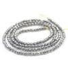 2mm Round Faceted Small Jewelry Loose Gemstone Beads Strand 15" Natural Stone for Necklace Bracelet DIY Design (#34 Black Hematite) view 1