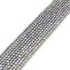2mm Round Faceted Small Jewelry Loose Gemstone Beads Strand 15" Natural Stone for Necklace Bracelet DIY Design (#34 Black Hematite) view 2