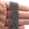 2mm Round Faceted Small Jewelry Loose Gemstone Beads Strand 15" Natural Stone for Necklace Bracelet DIY Design (#34 Black Hematite) view 3