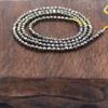 2mm Round Faceted Small Jewelry Loose Gemstone Beads Strand 15" Natural Stone for Necklace Bracelet DIY Design (#34 Black Hematite) view 4