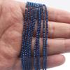 2mm Round Faceted Small Jewelry Loose Gemstone Beads Strand 15" Natural Stone for Necklace Bracelet DIY Design (#27 Blue Hematite) view 2