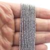 2mm Round Faceted Small Jewelry Loose Gemstone Beads Strand 15" Natural Stone for Necklace Bracelet DIY Design (#33 Silver Hematite) view 2