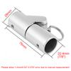 316SS Marine Grade Boat Pipe Connector, Stainless Steel Folding Swivel Coupling Tube Pipe Connector Boat Hardware Fitting For (22mm)7/8inch tube view 2