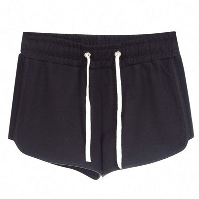 Goobester Women's Cotton Sports Shorts Women Solid Color Short Casual Women's Home Black M