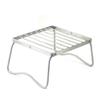 Fealay Portable Camping Grill Mini Stainless Steel BBQ Grill Folding Compact Barbeque Grill for Picnics, Backpacking, Backyards, Survival view 1