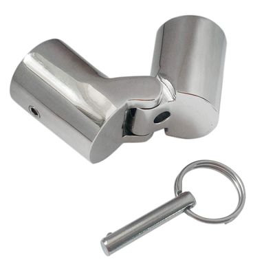 316SS Marine Grade Boat Pipe Connector, Stainless Steel Folding Swivel Coupling Tube Pipe Connector Boat Hardware Fitting For (25mm)1inch tube