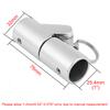 316SS Marine Grade Boat Pipe Connector, Stainless Steel Folding Swivel Coupling Tube Pipe Connector Boat Hardware Fitting For (25mm)1inch tube view 2