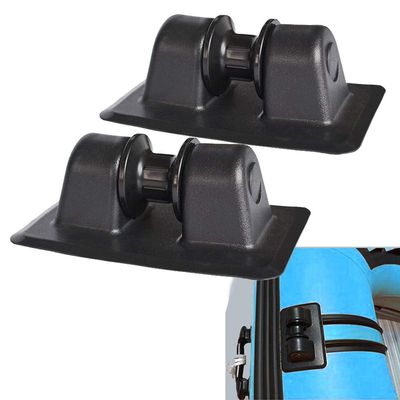 DoMyfit 2pc PVC Anchor Tie Off Patch Anchor Holder Wheel Anchor Row Roller Boating Inflatable Boats Kayaks Dinghy Accessories