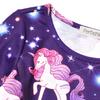 America & Girl Matching Dresses Star Unicorn Clothes Outfits Long Sleeve Size 8 9 view 3